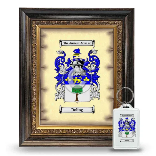 Doling Framed Coat of Arms and Keychain - Heirloom