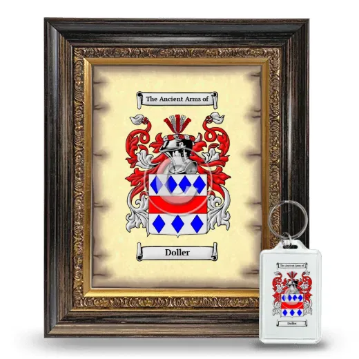Doller Framed Coat of Arms and Keychain - Heirloom