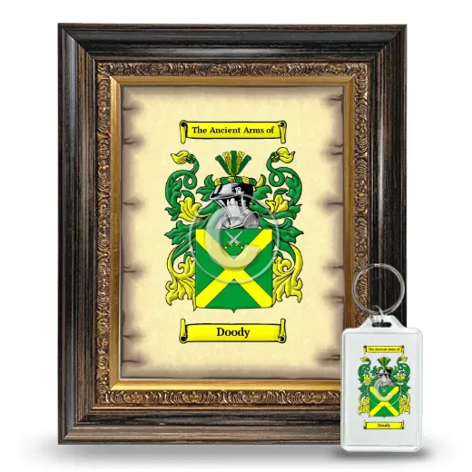 Doody Framed Coat of Arms and Keychain - Heirloom