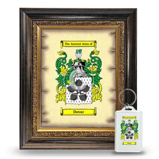 Dovar Framed Coat of Arms and Keychain - Heirloom