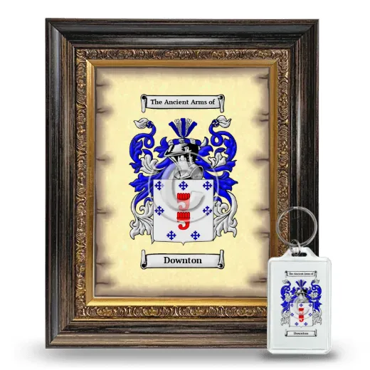 Downton Framed Coat of Arms and Keychain - Heirloom