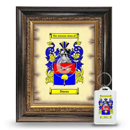 Ducas Framed Coat of Arms and Keychain - Heirloom