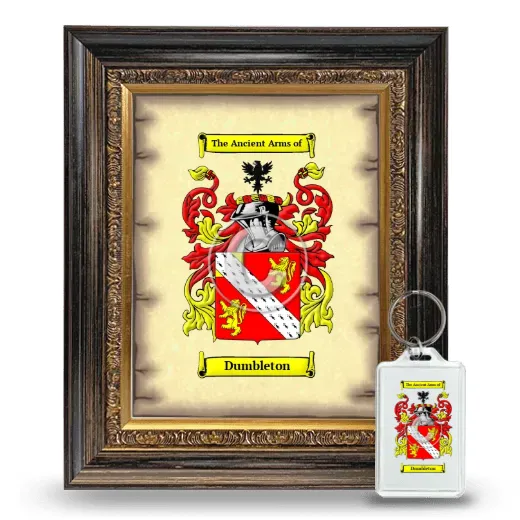 Dumbleton Framed Coat of Arms and Keychain - Heirloom