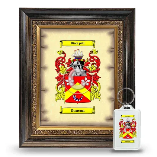 Duncun Framed Coat of Arms and Keychain - Heirloom