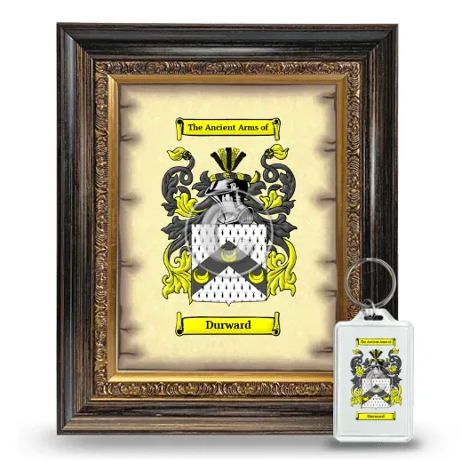 Durward Framed Coat of Arms and Keychain - Heirloom