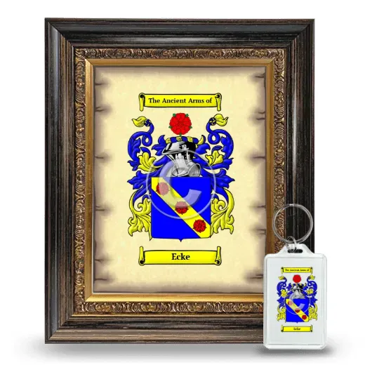 Ecke Framed Coat of Arms and Keychain - Heirloom