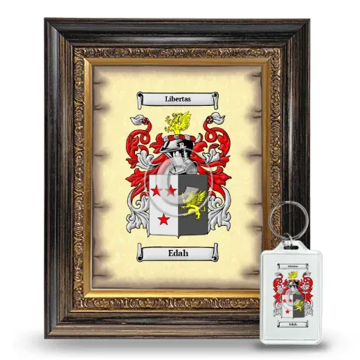 Edah Framed Coat of Arms and Keychain - Heirloom