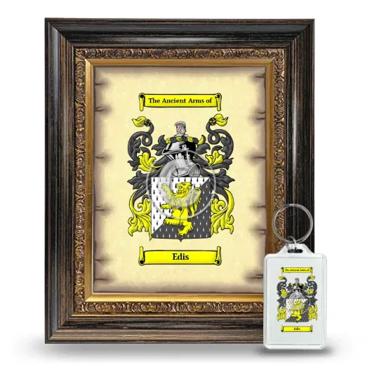 Edis Framed Coat of Arms and Keychain - Heirloom