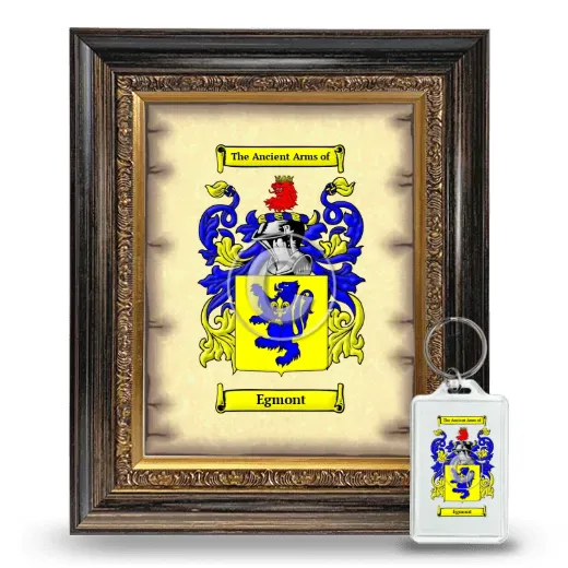 Egmont Framed Coat of Arms and Keychain - Heirloom