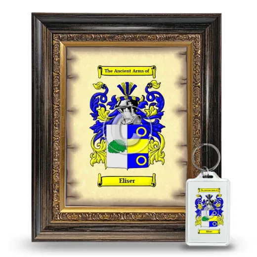 Eliser Framed Coat of Arms and Keychain - Heirloom
