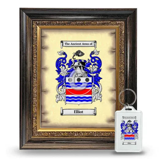 Elliot Framed Coat of Arms and Keychain - Heirloom