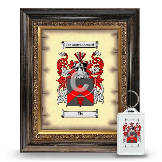 Els Framed Coat of Arms and Keychain - Heirloom