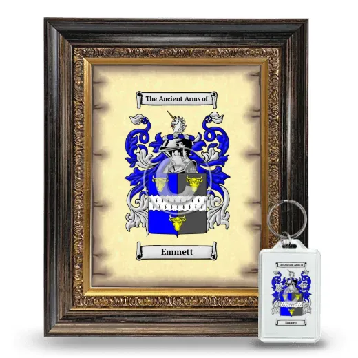 Emmett Framed Coat of Arms and Keychain - Heirloom