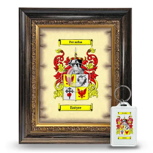 Entyre Framed Coat of Arms and Keychain - Heirloom