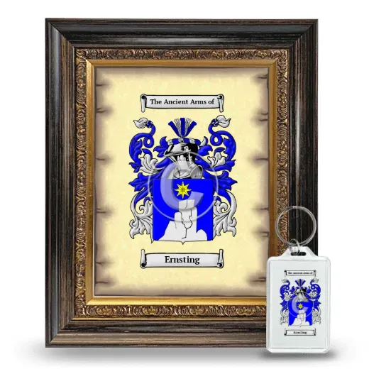 Ernsting Framed Coat of Arms and Keychain - Heirloom