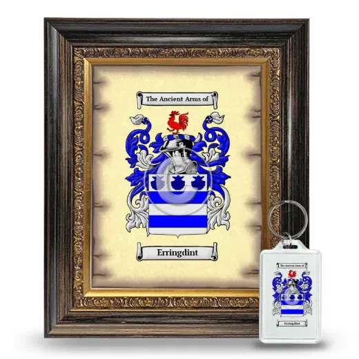 Erringdint Framed Coat of Arms and Keychain - Heirloom