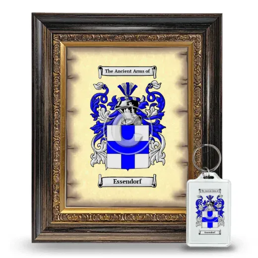Essendorf Framed Coat of Arms and Keychain - Heirloom