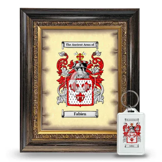 Fabien Framed Coat of Arms and Keychain - Heirloom