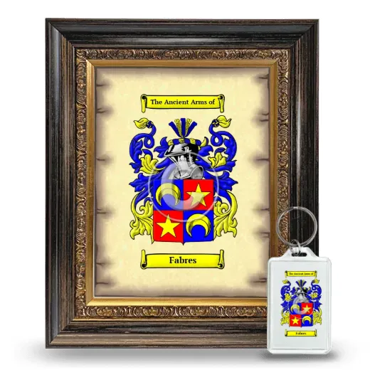 Fabres Framed Coat of Arms and Keychain - Heirloom