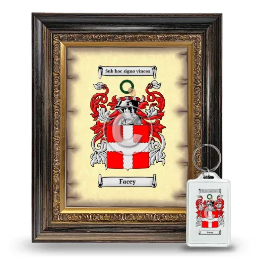 Facey Framed Coat of Arms and Keychain - Heirloom