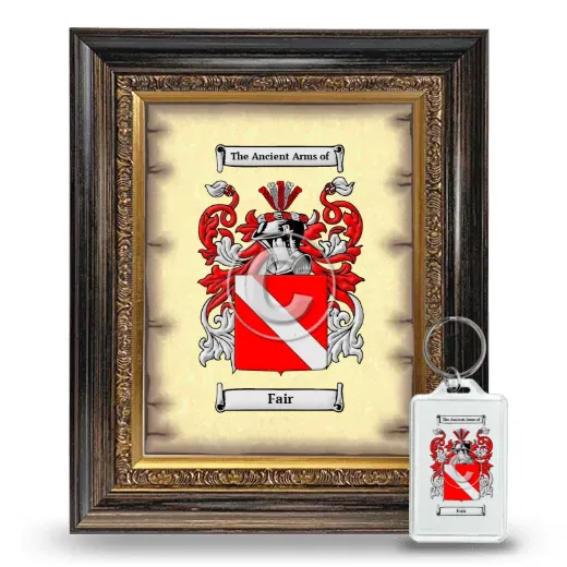 Fair Framed Coat of Arms and Keychain - Heirloom