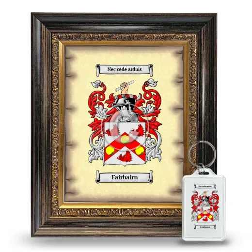 Fairbairn Framed Coat of Arms and Keychain - Heirloom