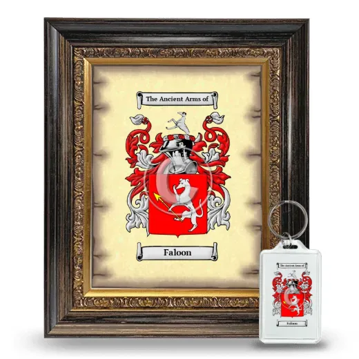 Faloon Framed Coat of Arms and Keychain - Heirloom