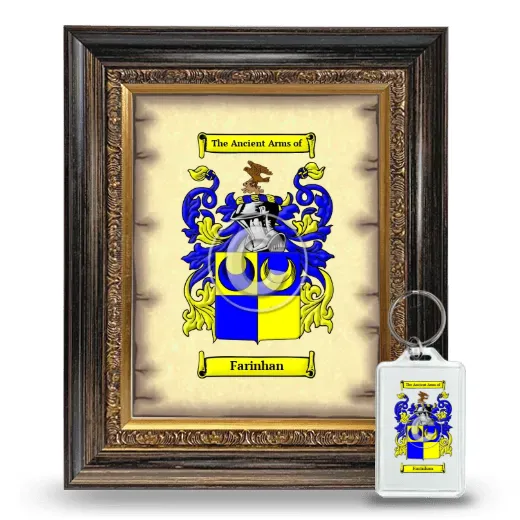 Farinhan Framed Coat of Arms and Keychain - Heirloom