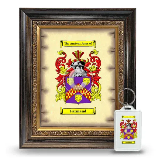 Farmand Framed Coat of Arms and Keychain - Heirloom