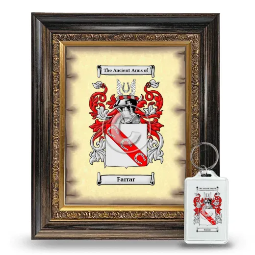 Farrar Framed Coat of Arms and Keychain - Heirloom