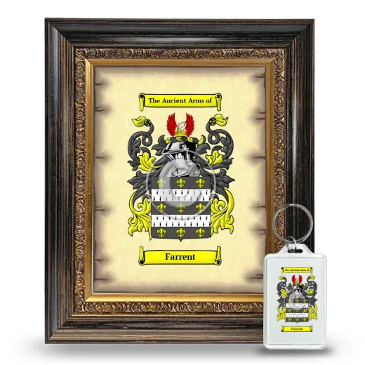 Farrent Framed Coat of Arms and Keychain - Heirloom