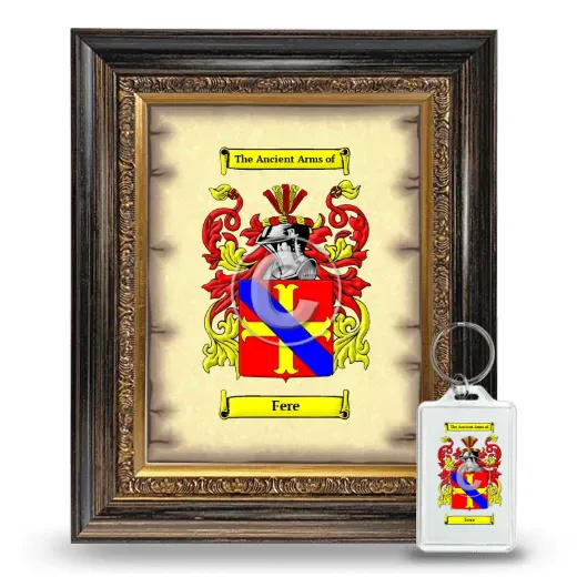 Fere Framed Coat of Arms and Keychain - Heirloom