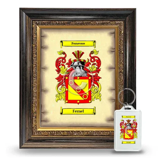 Fernel Framed Coat of Arms and Keychain - Heirloom