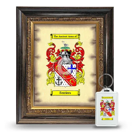 Ferriers Framed Coat of Arms and Keychain - Heirloom