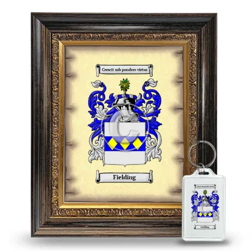 Fielding Framed Coat of Arms and Keychain - Heirloom
