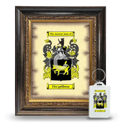 Fitz'gefferay Framed Coat of Arms and Keychain - Heirloom