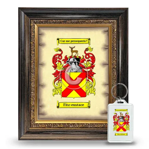 Fitz-eustace Framed Coat of Arms and Keychain - Heirloom