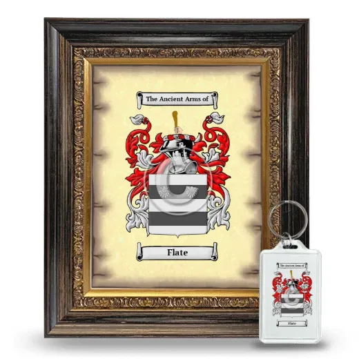 Flate Framed Coat of Arms and Keychain - Heirloom