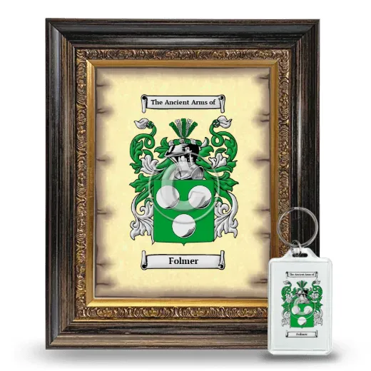 Folmer Framed Coat of Arms and Keychain - Heirloom