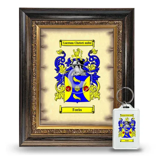 Forin Framed Coat of Arms and Keychain - Heirloom