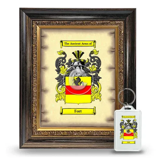Fort Framed Coat of Arms and Keychain - Heirloom