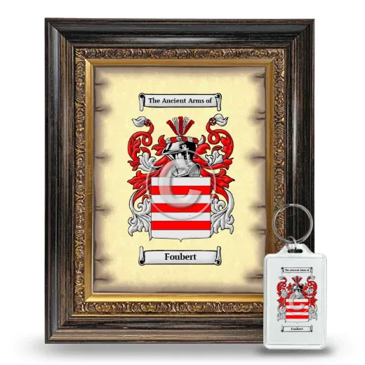Foubert Framed Coat of Arms and Keychain - Heirloom