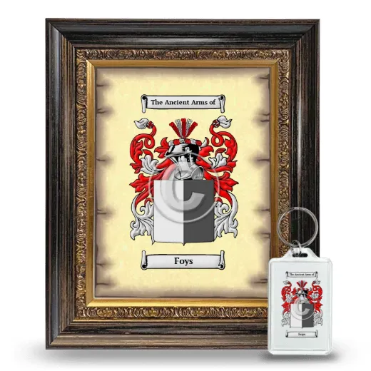 Foys Framed Coat of Arms and Keychain - Heirloom