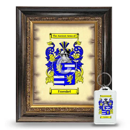 Fraenkel Framed Coat of Arms and Keychain - Heirloom