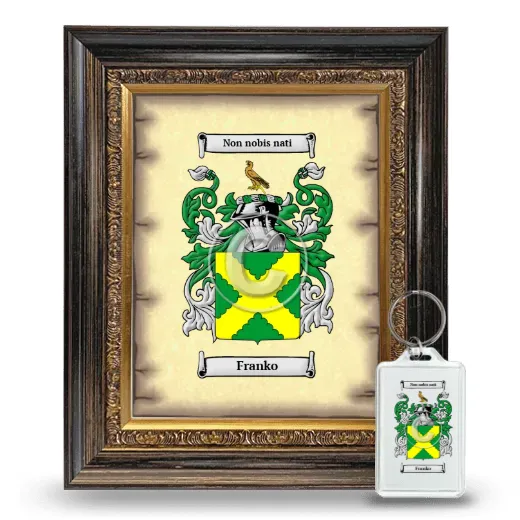 Franko Framed Coat of Arms and Keychain - Heirloom