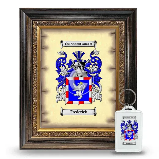 Frederick Framed Coat of Arms and Keychain - Heirloom