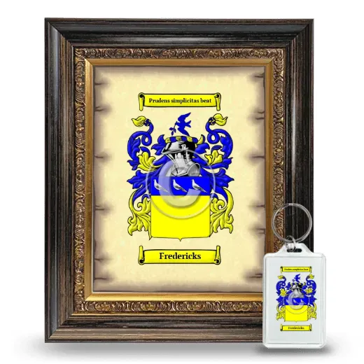 Fredericks Framed Coat of Arms and Keychain - Heirloom