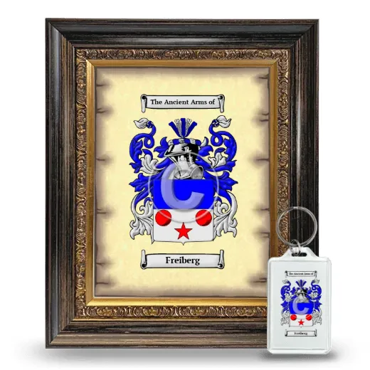 Freiberg Framed Coat of Arms and Keychain - Heirloom