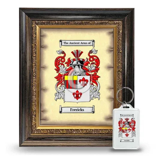 Frericks Framed Coat of Arms and Keychain - Heirloom