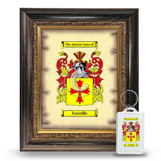 Fresville Framed Coat of Arms and Keychain - Heirloom